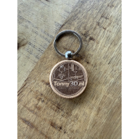 Houten sleutelhanger