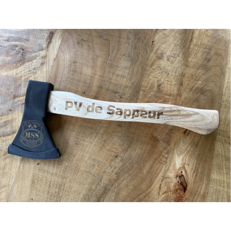 Sappeursbijl met Logo en Tekst